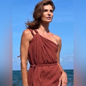 Spiritum Tulum Aruma Dress Gown Goddess Sustainable Handmade Reformation Cotton